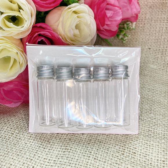 Vials de cristal con tapa (5)