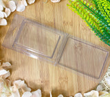 Moldes plásticos Clamshells rectangulares (10)