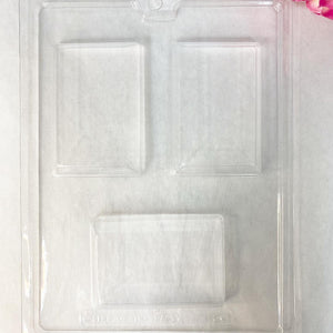 Molde plástico rectangular