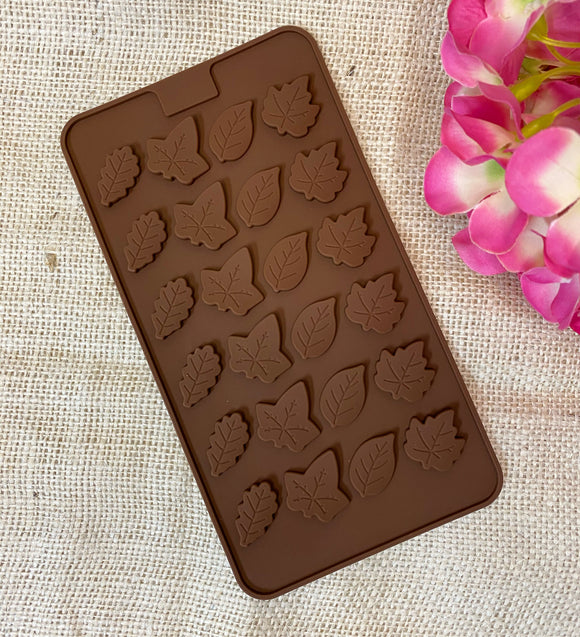 Molde de mini hojas